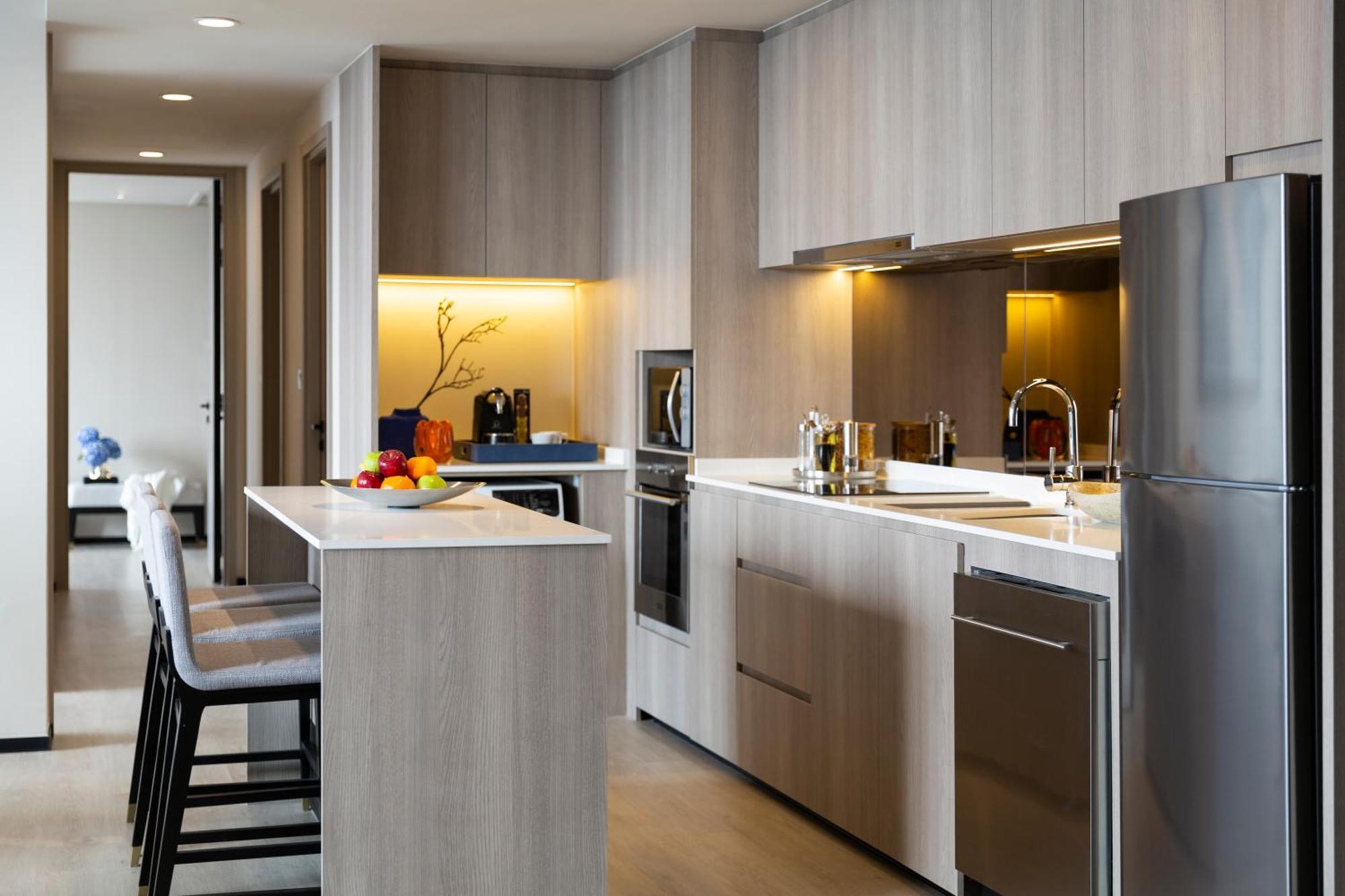 Готель Ascott Thonglor Бангкок Екстер'єр фото A kitchen in a condominium