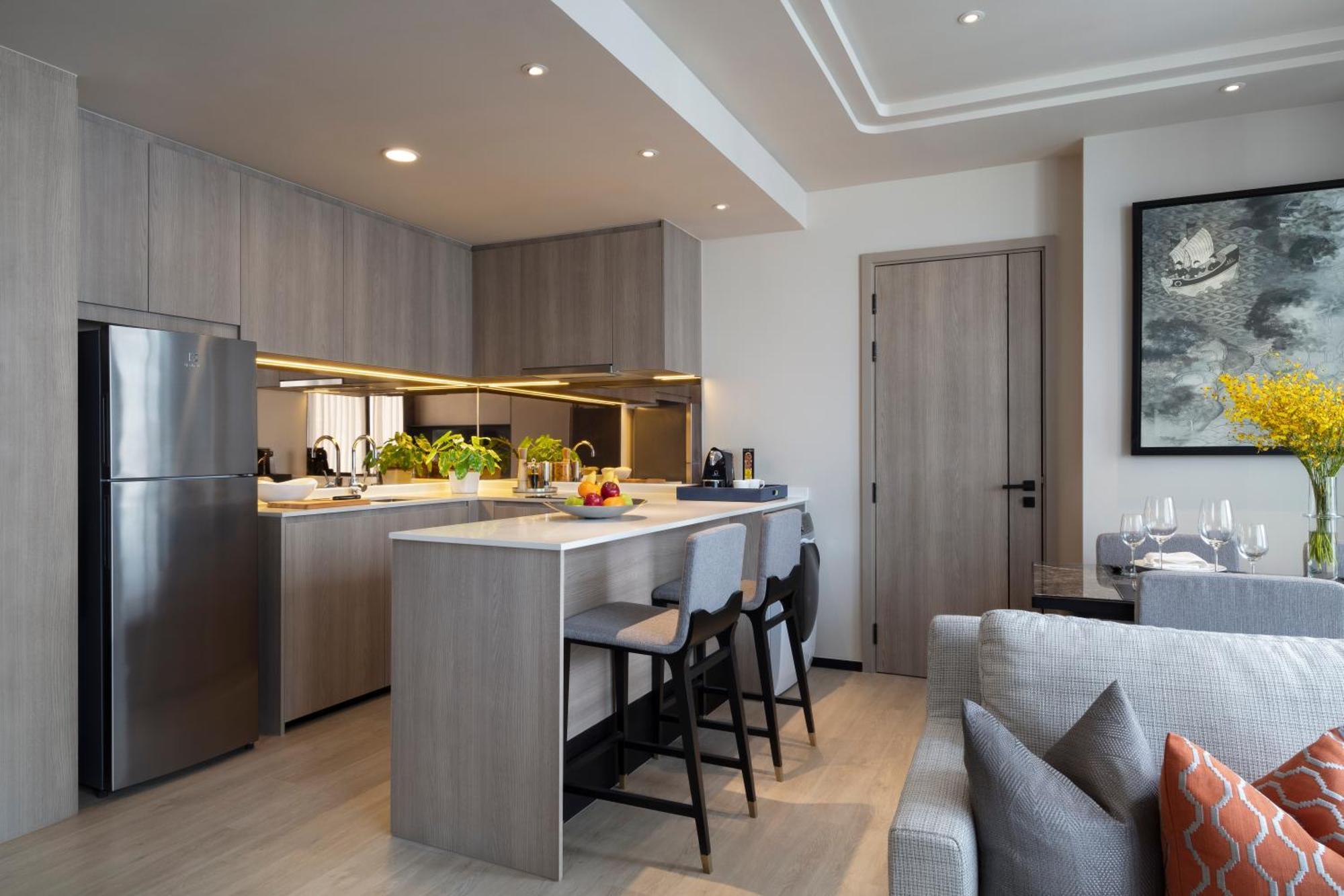 Готель Ascott Thonglor Бангкок Екстер'єр фото A kitchen in a condominium