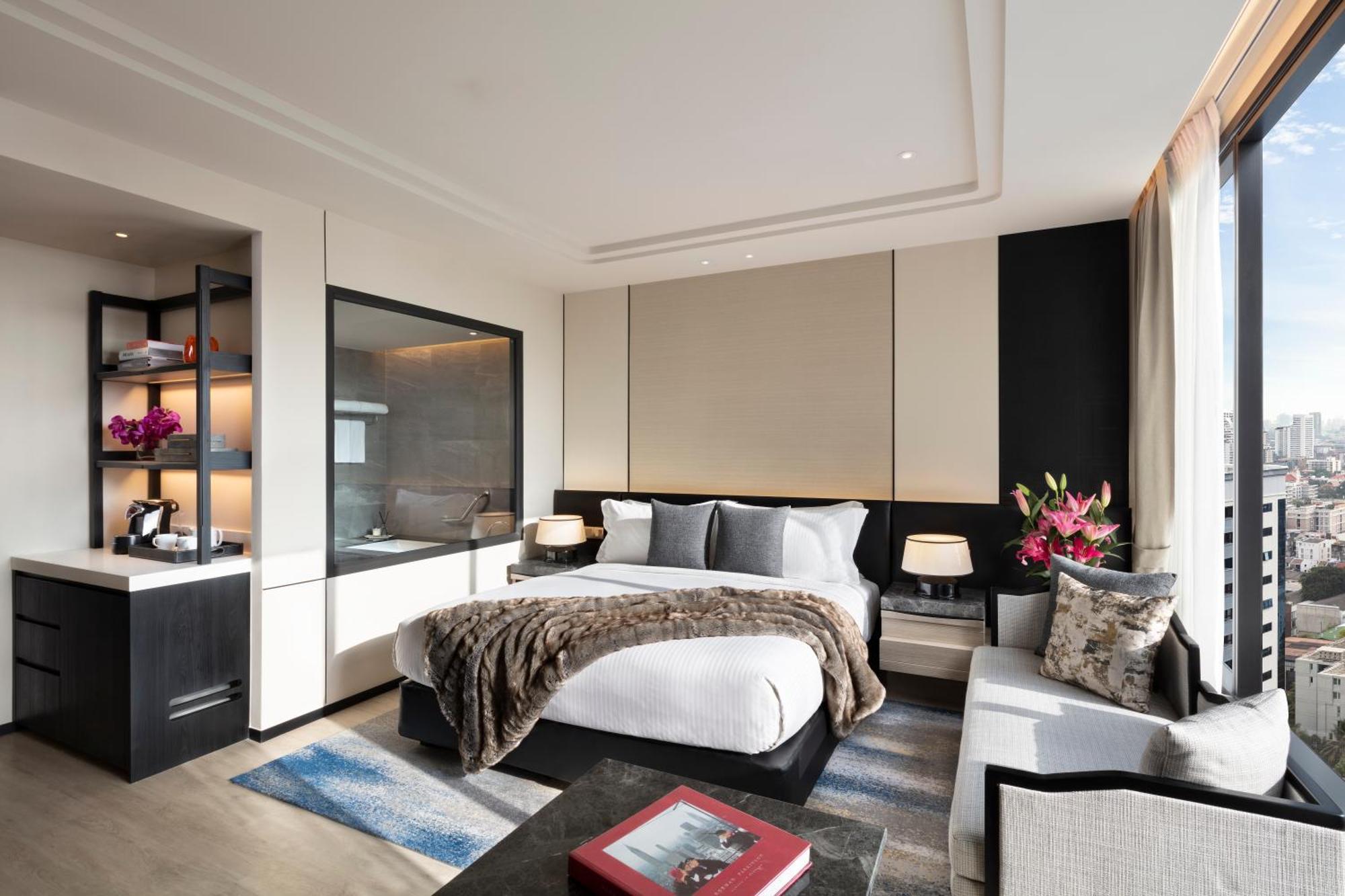 Готель Ascott Thonglor Бангкок Екстер'єр фото A bedroom at the hotel